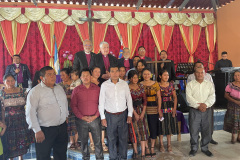 Bishops with members of the congregation of the Mission Church of the Seven Voices of the Holy Spirit.