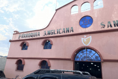 Outside of the Holy Apostles Parish Church in the Western Region of Guatemala.