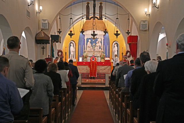 Looking from back of Cathedral towards altar during Consecration.